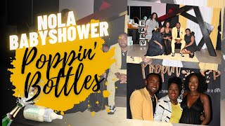 Poppin Bottles The Randall Way  Final Baby Shower  NOLA Family [upl. by Derfniw231]