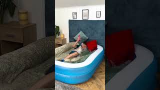 Making a Splash 🛏️🏊 The Ultimate Poolside Snoozeathon prank funny comedy [upl. by Rosemaria]