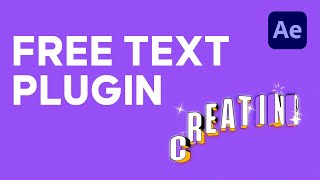 Free Kinetic Typography Plugin After Effects  Tutorial Link In Description [upl. by Nnylsia]