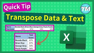 QUICKLY Convert Rows into Columns in Excel  Excel Tips and Tricks Shorts [upl. by Irbmac]