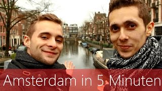 Amsterdam in 5 Minuten  Reiseführer  Die besten Sehenswürdigkeiten [upl. by Encratia]