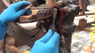 1880s Sofa Restoration  Frame and Finish Repair [upl. by Anton241]