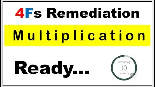 4Fs Remediation Multiplication of numbers using flash cards flashcard remediation multiplication [upl. by Slocum]