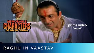 Sanjay Dutt as Raghu  Memorable Characters of Indian Cinema  Vaastav  Amazon Prime Video [upl. by Nagad]