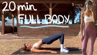 20MIN full body pilates workout for beginners  tone up and burn fat  no equipment [upl. by Ahsirkal473]