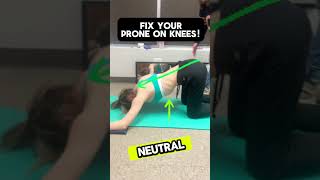 Fix your scoliexercise Prone on knees schrothmethod [upl. by Clynes66]