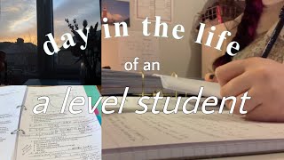 Day in the Life at Sixth Form College  A Levels studying and realistic productivity 📚🎧🌺 [upl. by Linnet]