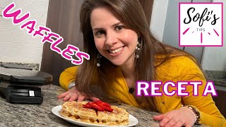 La mejor receta de wafles caseros en waflera Cuisinart WMRCA [upl. by Stringer242]