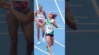 Olajide Olayinka gave it her all for silver medal in the womens 200m finals accra2023 [upl. by Yenahs]