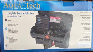 AquaTech ULTRA QUIET POWER FILTER for aquarium 3060 gallons review [upl. by Llenyaj483]