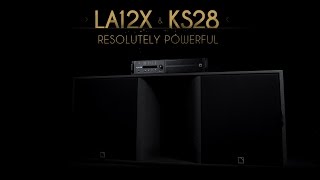 LAcoustics KS28 subwoofer and LA12X amplified controller [upl. by Sidran]