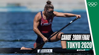 🛶 Womens Canoe Single 200m Final  Tokyo 2020 [upl. by Notgnirra]