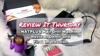 NATPLUS Rechargeable Nail Drill Machine Review Demo and First impression [upl. by Micaela]