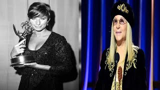 Barbra Streisand Gives Peak Babs in Beret and Glittering Gold Sequins at 2024 SAG Awards [upl. by Knarf]