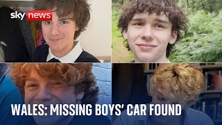 North Wales Car belonging to missing teenagers found by police [upl. by Lehpar516]