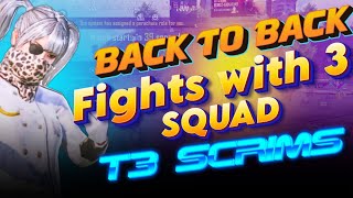 BACK TO BACK FIGHTS WITH THREE SQUADS IN BGMI  NINJA ARMY OP [upl. by Razec]