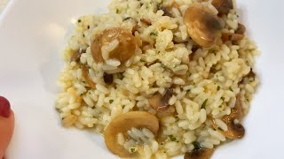 RISOTTO CON FUNGHI CHAMPIGNON RICETTA SEMPLICE E VELOCE  ASMR [upl. by Horton]