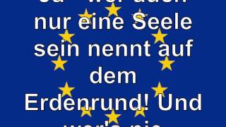 Europahymne Lyrics Video [upl. by Niessuh]