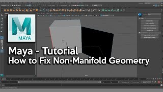 Maya  How to Fix NonManifold Geometry [upl. by Nayb]