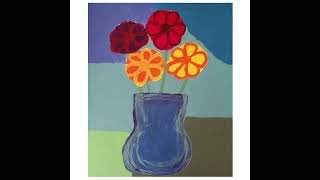 Flowers in Vase Painting Acrylic Paint [upl. by Nnahaid319]