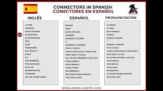 Conectores en inglés Español [upl. by Lednik]