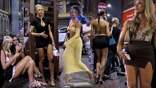 MANCHESTER CITY NIGHTLIFE  4K WALKING TOUR  SUMMER FASHION 2024 ENGLAND [upl. by Tavish]