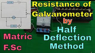 F Sc Physics 12 Practical 2 Finding the resistance of a Galvanometer by Half Deflection Method [upl. by Gilroy]