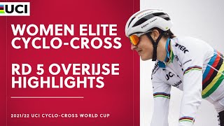 Round 5  Women Elite Highlights  202122 UCI CX World Cup  Overijse [upl. by Koziara218]