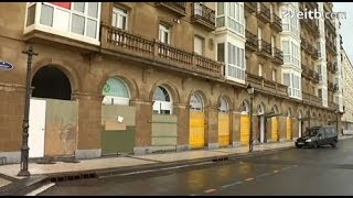 Donostia se blinda a la espera de un nuevo temporal [upl. by Fotinas]