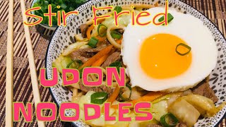 STIR FRIED UDON NOODLES [upl. by Oster290]