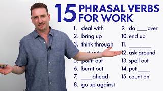 15 PHRASAL VERBS for Business and the Office [upl. by Betteanne]