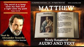 40  Book of Matthew  Read by Alexander Scourby  AUDIO amp TEXT  FREE on YouTube  GOD IS LOVE [upl. by Twedy]