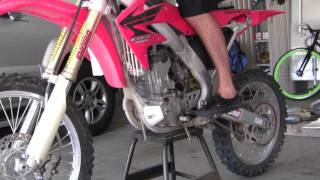 CRF250R straight pipe [upl. by Tybald765]