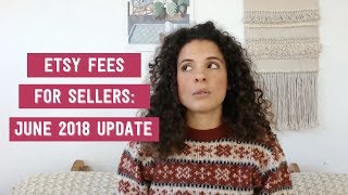 Etsy fees explained  Etsy Fees for Sellers  June 2018 update [upl. by Dlaregztif]