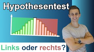 Hypothesentest  linksseitig oder rechtsseitig Wann nimmt man was Stochastik  Statistik Mathe [upl. by Etyak298]