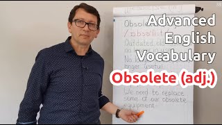 Obsolete adj  Advanced English Vocabulary  One Minute Videos [upl. by Dawes]