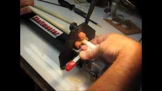 Ferrule cutting Shaftmaster cue repair lathes [upl. by Tavie]