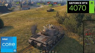 World of Tanks  RTX 4070 12GB  1440p Ultra Settings Benchmark [upl. by Anilave]