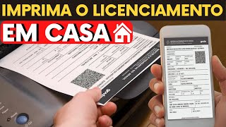 COMO IMPRIMIR LICENCIAMENTO DO VEÍCULO CRLV EM CASA  PASSO A PASSO [upl. by Ettennan]