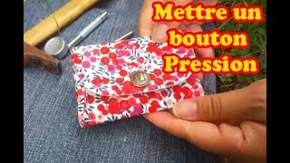 Comment poser bouton pression metallique [upl. by Bridie]