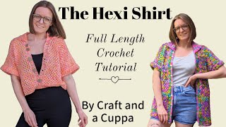 How To Make The Hexi Shirt Crochet Tutorial Hexagon Shirt Crochet Top [upl. by Romulus107]