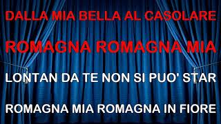 Casadei Romagna mia CORI KARAOKE MM [upl. by Chae]