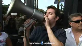 Vallauris 06 manifestation contre le stationnement payant [upl. by Aratahc]