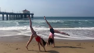 Bratayley Gymnastics on the Beach 2024 [upl. by Acul]