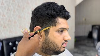 How to cut man’s hair for beginners  Scissor haircut tutorial ASMR [upl. by Freya697]