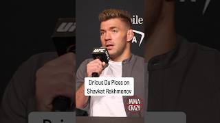 Dricus Du Plessis gives thoughts on Shavkat Rakhmonov ufc mma shavkatrakhmonov dricusduplessis [upl. by Murtagh]