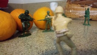 Slapping competition Army Men Stop Motion [upl. by Alford]