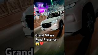 Grand Vitara Road Presence 😱❤️ grandvitara maruticars shorts trending viralvideo youtubeshorts [upl. by Paine]