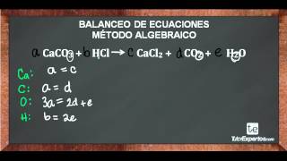 Balanceo de Ecuaciones Método Algebraico No 3 [upl. by Pejsach]