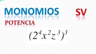 141 Potencia de monomios Ejemplo con 2 variables [upl. by Kylen]